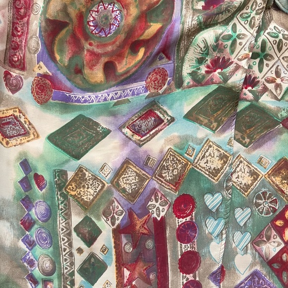 Via XXVII Patterned Skirt Size 6 - Picture 7 of 7